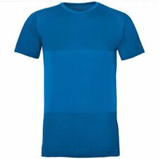 Asics FuzeX Short Sleeve Crew Neck Blue Mens Seamless T-Shirt 141239 0819