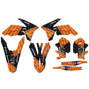 2012-2013 XCF-W RACE SERIES Orange Senge Graphics Kit Compatible with KTM - Foto 1 di 10