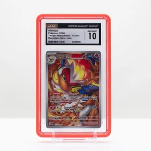 Pokemon Infernape IR Holo #173 Twilight Masquerade 2024 - CGC 10 Gem Mint - Picture 1 of 2