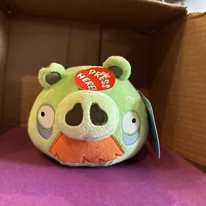Angry Birds Moustache Foreman Pig Plush 5” 2010 Grandpa Commonwealth No Sound - Picture 1 of 6