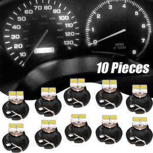 10Pcs T4/T4.2 Neo Wedge LED bulb for Instrument Panel Gauges White Accessories - Picture 1 of 12