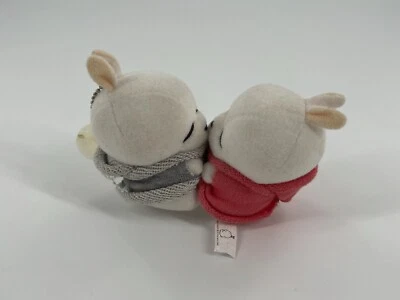 Mashimaro Kissing Plush Keychain Vintage 2000 Original Korea Japan Sanrio Rare - Image 1 of 4