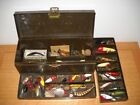 Antique Kennedy Fishing Tackle Box with Lures, Accessories, and More