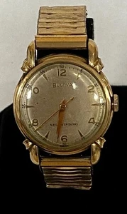 RELOJ BULOVA L1 VINTAGE AUTOMÁTICO CHAPADO EN ORO 30mm - no funciona. - Imagen 1 de 11