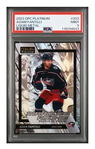2023-24 O-Pee-Chee Platinum Marquee Rookie #203 Liquid Metal Adam Fantilli PSA 9 - Picture 1 of 3