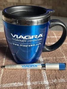 Taza y bolígrafo de café aislados Viagra con compartimento para pastillas  - Imagen 1 de 10