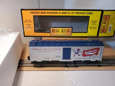 MTH Rail King 30-7853 Old German Beer Modern Reefer Car O Gauge Pittsburgh New - Image 1 of 4