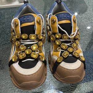 Gucci Flashtrek Cuero Cristales 'Tostado' Hombre Talla 11 - Imagen 1 de 17