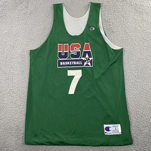 VTG USA Basketball Jersey Mens L Practice Game Issued Dream Team 90s - Picture 1 of 9