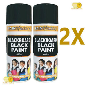 NEW Paint Factory Blackboard Black Spray Paint For School & etc - 400ml Can 