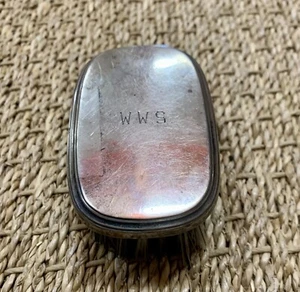 "Spazzola antica da uomo argento sterling 73 g, 3,5""x2,25""" - Foto 1 di 7