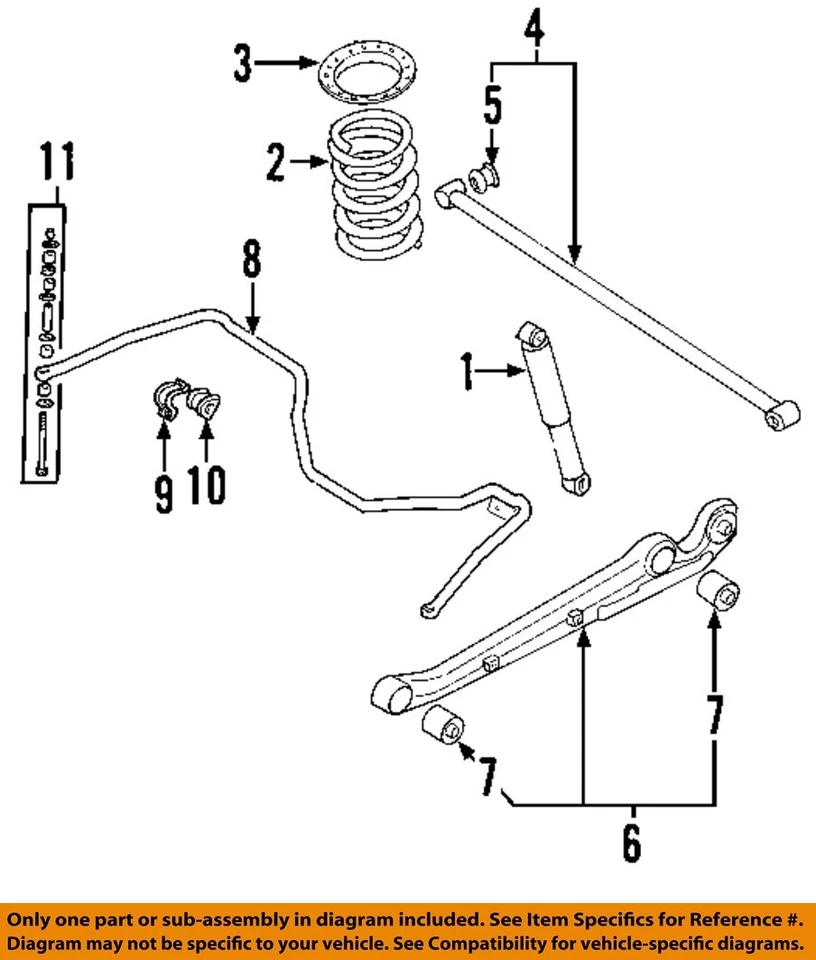 MITSUBISHI OEM 00-04 Montero Sport Stabilizer Sway Bar-Rear-Bracket MR210762 - Image 1 of 1