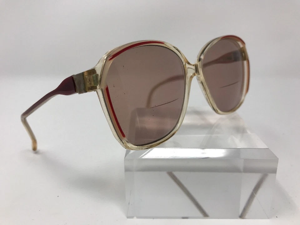 Exotique Sunglasses 55-13-135 Burgundy Transparent France X10 — 第 1/4 张图片