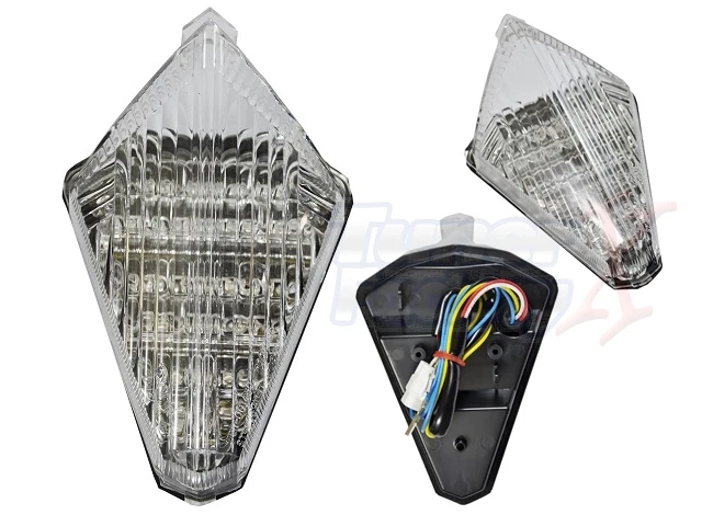 2007-08 适合雅马哈 YZF R1 YZFR1 集成转向信号超亮尾灯 — 第 1/2 张图片