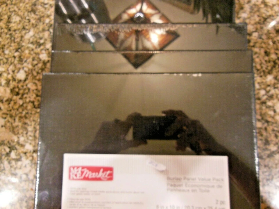 4 Burlap Panel Value Packs 8 in x 10 in / 25.3 cm x 25.4 cm 2 packS - Image 1 of 3