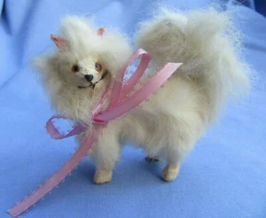SPITZ SAMOYED BRU KESTNER SALON DOG GERMANY LABEL FRENCH FASHION DOLL COMPANION - Picture 1 of 15