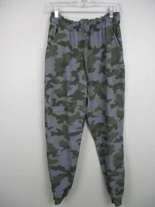 Pantalones de chándal elásticos de tiro alto Lululemon talla 6 verdes Heritage 365 camuflados W5DIJS - Imagen 1 de 11
