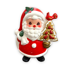 Vintage NAPCO Santa Claus Ceramic Christmas Figural Planter Pear Tree X-8791