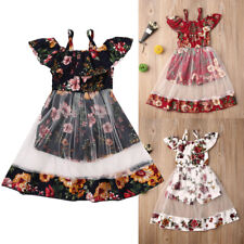 Toddler Infant Baby Girls Clothes Ruffle Floral Tutu Skirts Summer Outfits Sets