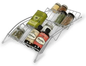 Spectrum Diversified In-Drawer Spice Rack, Chrome, 31270. 18"x8.5"x2.5" - Picture 1 of 8