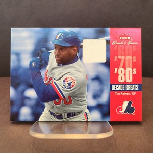 2006 Fleer Greats of the Game Decade Greats Tim Raines Jersey Relic #DEC-TR