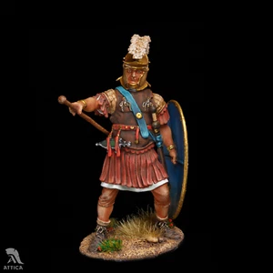 Soldatino giocattolo in latta dipinto Aelius Septimus, Optio Legio I "Adiutrix" 54 mm | Arte - Foto 1 di 6