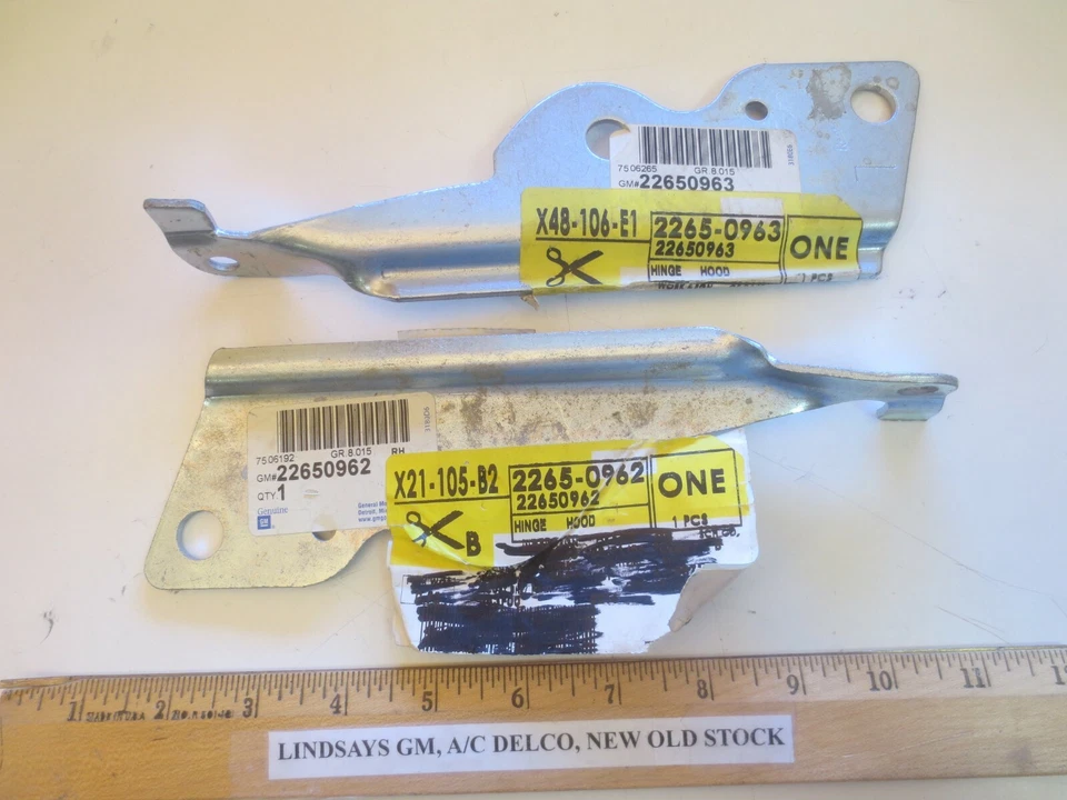 2 НОВЫЙ ШТ. (1 LH) И (1 RH) GM 1995/2005 CAVILIER, PONTIAC SUNFIRE «ШАРНИР» КАПЮШОН  - Изображение 1 из 4