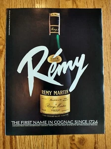 Remy Martin Cognac 1986 Print Ad First Name in Cognac since 1724 - Picture 1 of 1