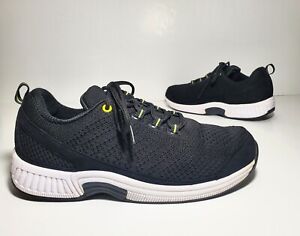 Orthofeet Biofit 981 Black Stretch Knit Athletic Running Shoes Womens 9.5 D Wide