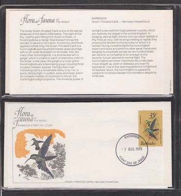 巴巴多斯 1979 年 17 首日封面 + 卡 + 卡车 WILDLIFE 鸟自然 — 第 1/4 张图片