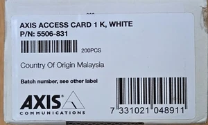 Axis 1 K Mifare RF Proximity Access Card 80 pack 5506-831 - Picture 1 of 1