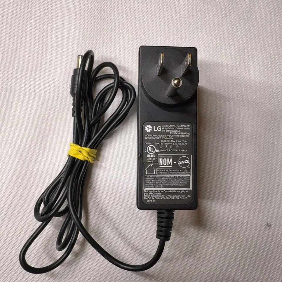 LG 19V 1.5A Switching Power Adapter EAY65897703 for  27GP83BBY Monitor - Image 1 of 1