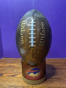 Vintage Wilson Football Shaped Buffalo Bills /NFL Coin bank/sealed with pretzels - Picture 1 of 11