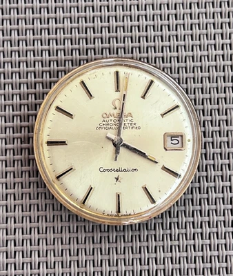 Reloj OMEGA Constellation Cal 564 Movimiento Automático De Colección Para Hombre Esfera Dorada 24J Foto 1 de 3