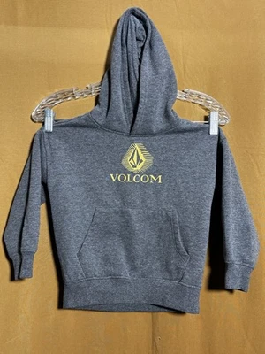 Sudadera con capucha gris Volcom talla 4T para niños Foto 1 de 3