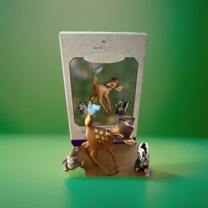 2000 Hallmark Keepsake Ornament Disney Frolicking Friends Set of 3 Bambi +2 NEW - Picture 1 of 8