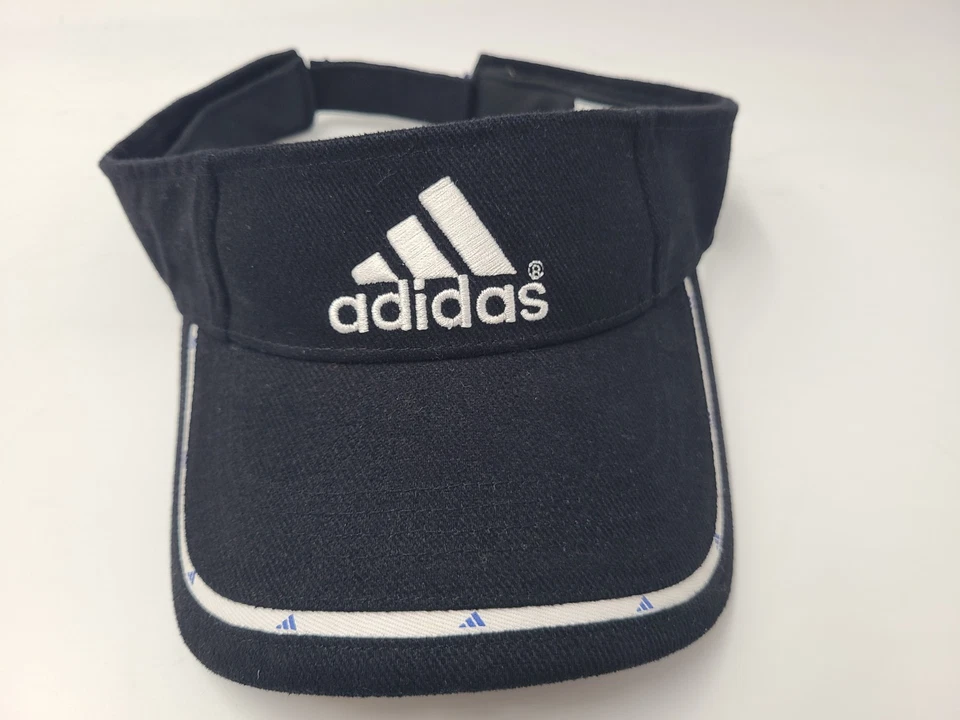 Adidas Sol Golf Visera Ajustable Gorra Algodón Informal Papá Hombres Mujeres Negro Blanco Foto 1 de 4