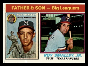 1976  Topps Roy Smalley Father & Son #70 VG - Picture 1 of 2