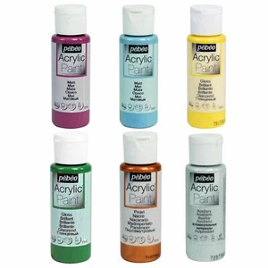 Pebeo Acrylic Paint 59ml - 85 Colours Available - Picture 1 of 86