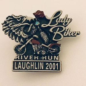 #1790 Lady Eagle Sturgis Rose Pin - Picture 1 of 5