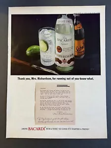Ron Bacardí Vintage Life 1965, Thank you Mrs. Richardson Ron & Tonic Trend - Imagen 1 de 3