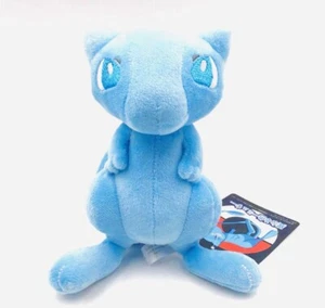 New Pokemon Shiny Blue Mew Cat Pocket Monster Stuff Animal Doll 6in Toy Plush - Picture 1 of 4