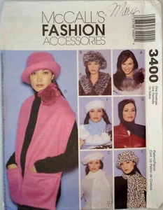 McCalls Muster 3400 Misses Mode Accessoires Mützen & Schals One Size - Bild 1 von 2