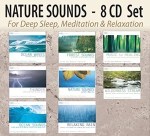 8 CD NATURE SOUNDS Set: Ocean Waves, Forest Sounds, Thunder, Rain NEW UNOPENED! - Picture 1 of 9