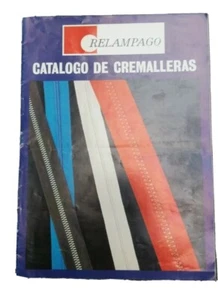 CATALOGO CREMALLERAS - CARTA DE COLORES RELAMPAGO ZIPP COATS FABRA BARCELONA - Picture 1 of 2