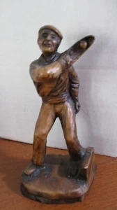 Vintage OLDER MAN 7" LACROSSE PLAYER FIGURINE - Picture 1 of 3