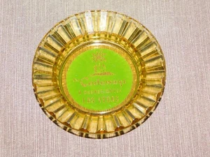 VINTAGE CASINO THE CASTAWAYS A HUGHES HOTEL LAS VEGAS GLASS ASHTRAY - Picture 1 of 9