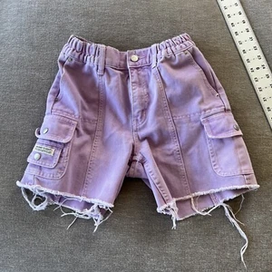 Urban Outfitters BDG Purple Cargo Shorts Womens XS High Rise Casual Hiking Gorp - Picture 1 of 8