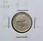 B101- Guatemala 5 Cents silver coin 1955 - UNC/BU