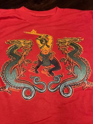 DE COLECCIÓN 1974 DRAGON SAMURAI ROJO SNGL STITCH M Foto 1 de 4
